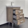 Тумба с раковиной Comforty Никосия 50Н 00-00018024 Дуб темный, купить, цена, заказать, магазин, доставка, скидка, промокод, купить, цена, заказать, магазин, доставка, скидка, промокод