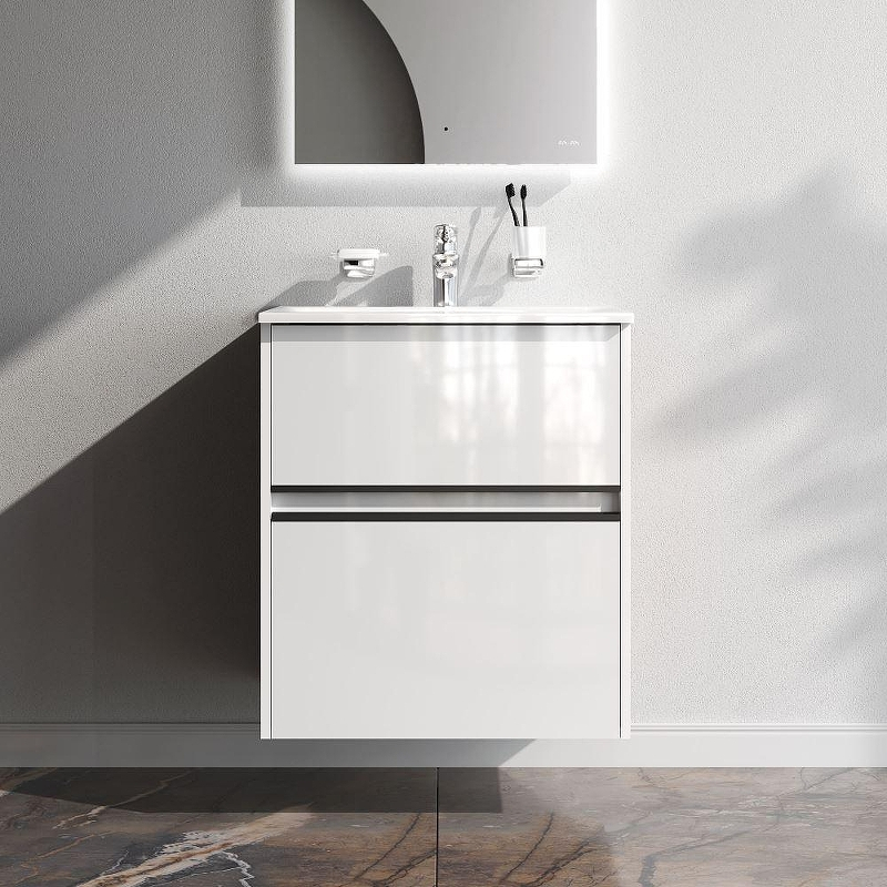 Тумба под раковину AM.PM Sense 60 M7BFUX0602WG цвет Белый, купить, цена, заказать, магазин, доставка, скидка, промокод, купить, цена, заказать, магазин, доставка, скидка, промокод