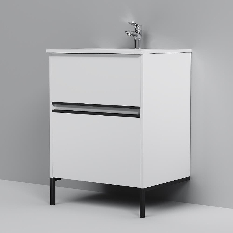 Тумба под раковину AM.PM Sense 60 M7BFUX0602WG цвет Белый, купить, цена, заказать, магазин, доставка, скидка, промокод, купить, цена, заказать, магазин, доставка, скидка, промокод