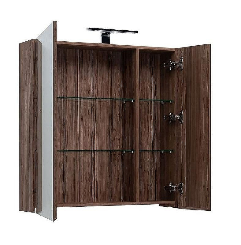 Зеркальный шкаф Aquanet Нью-Йорк 85 L 203954 Орех, купить, цена, заказать, магазин, доставка, скидка, промокод, купить, цена, заказать, магазин, доставка, скидка, промокод