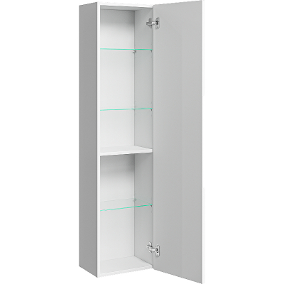 Шкаф пенал Aqwella Vancouver 35 VAN0535 подвесной цвет Белый