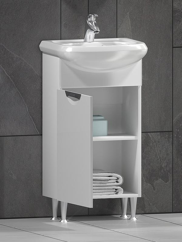 Тумба под раковину Vigo Callao 45 tn.CAL.UYU.45.1D Белая, купить, цена, заказать, магазин, доставка, скидка, промокод, купить, цена, заказать, магазин, доставка, скидка, промокод