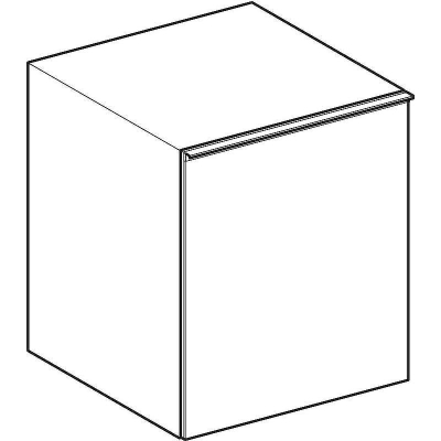 Тумба Geberit Acanto 45 500.618.01.2 подвесная Белое стекло