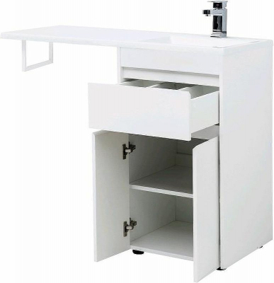 Тумба с раковиной Aquanet Токио 110 R 239207 Белая