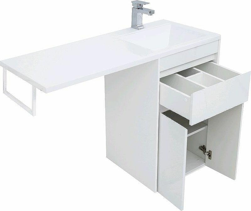 Тумба с раковиной Aquanet Токио 110 R 239207 Белая, купить, цена, заказать, магазин, доставка, скидка, промокод, купить, цена, заказать, магазин, доставка, скидка, промокод