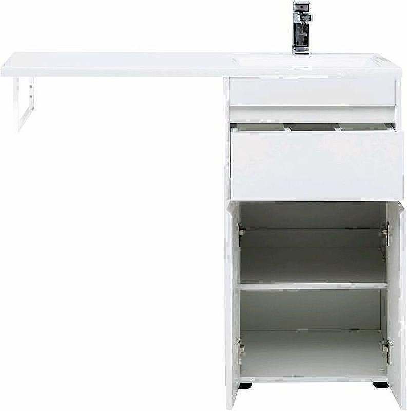 Тумба с раковиной Aquanet Токио 110 R 239207 Белая, купить, цена, заказать, магазин, доставка, скидка, промокод, купить, цена, заказать, магазин, доставка, скидка, промокод