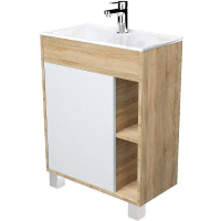 Тумба с раковиной 1MarKa Lido 60Н У83300 Дуб сонома Белый, купить, цена, заказать, магазин, доставка, скидка, промокод, купить, цена, заказать, магазин, доставка, скидка, промокод