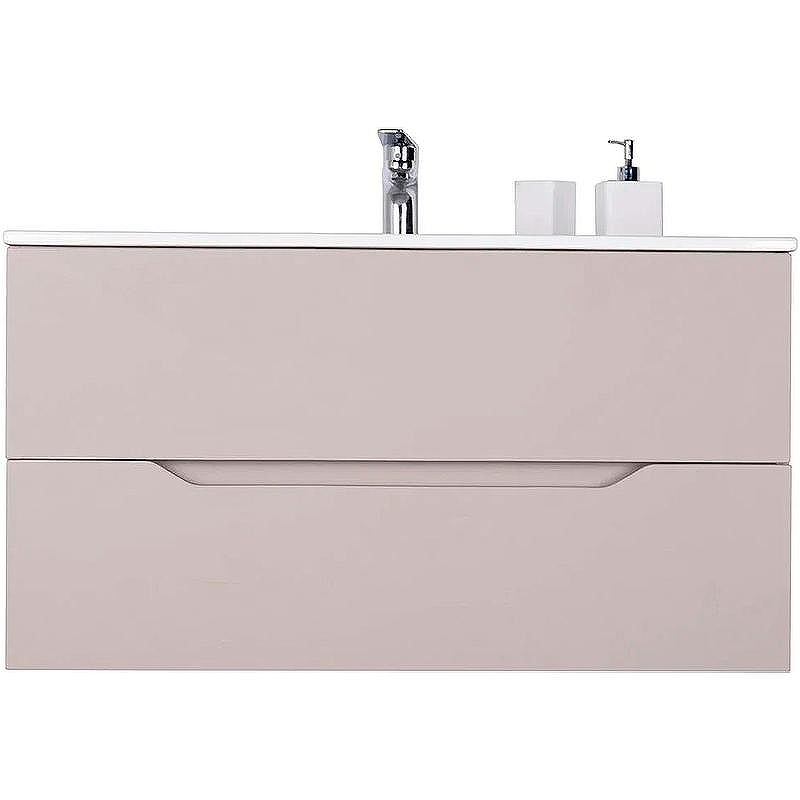 Тумба с раковиной Orange Line 100 Li-100TuL+Ra подвесная Латте матовый, купить, цена, заказать, магазин, доставка, скидка, промокод, купить, цена, заказать, магазин, доставка, скидка, промокод