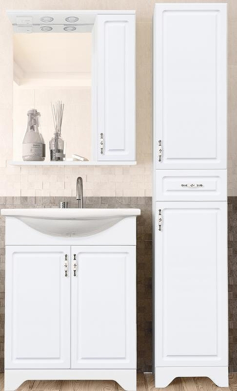 Зеркало со шкафом Style Line Олеандр 2 90 С с подсветкой Белый глянец, купить, цена, заказать, магазин, доставка, скидка, промокод, купить, цена, заказать, магазин, доставка, скидка, промокод