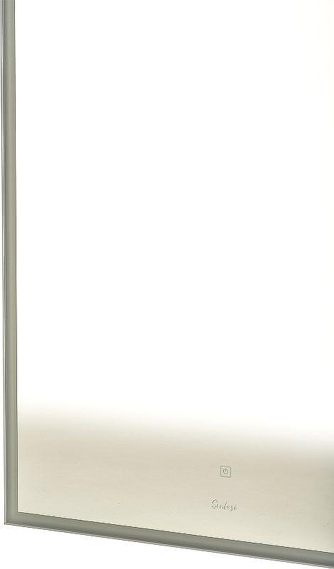 Зеркало Sintesi Kanto 70 SIN-SPEC-KANTO-CROMO-70 с подсветкой Хром матовый с сенсорным выключателем, купить, цена, заказать, магазин, доставка, скидка, промокод, купить, цена, заказать, магазин, доставка, скидка, промокод