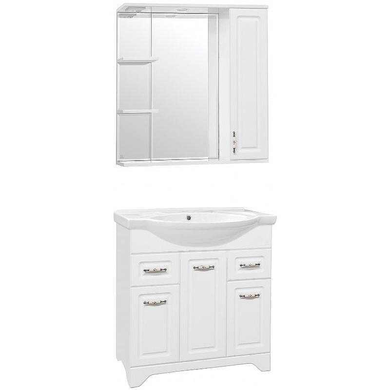 Тумба под раковину Style Line Олеандр 2 Люкс 75 ЛС-00000048 Белая, купить, цена, заказать, магазин, доставка, скидка, промокод, купить, цена, заказать, магазин, доставка, скидка, промокод