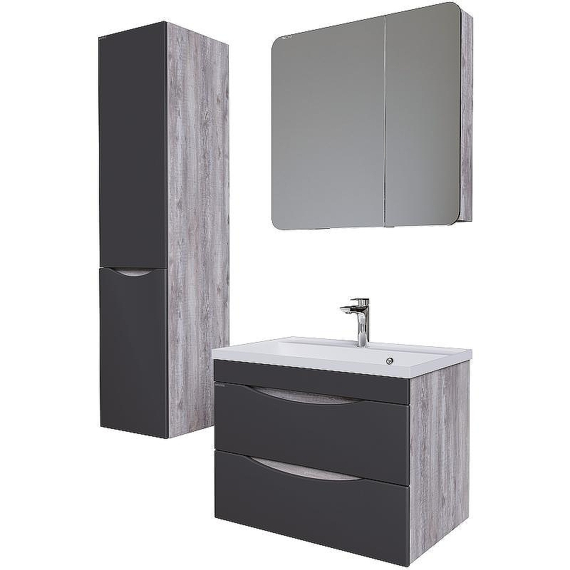 Тумба под раковину Grossman Талис 70 107010 подвесная Бетон пайн Серая, купить, цена, заказать, магазин, доставка, скидка, промокод, купить, цена, заказать, магазин, доставка, скидка, промокод