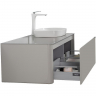 Тумба с раковиной Black&White Universe U915.1200 R 120 R 9151200R подвесная Glossy light grey, купить, цена, заказать, магазин, доставка, скидка, промокод, купить, цена, заказать, магазин, доставка, скидка, промокод