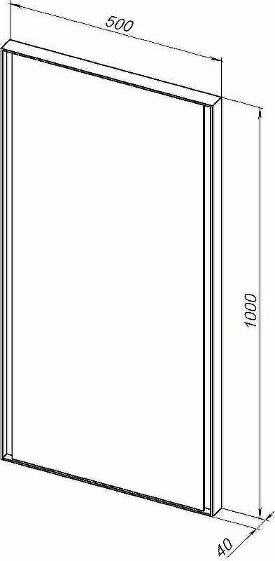 Зеркало Allen Brau Infinity 50 1.21021.BL с подсветкой Черное с сенсорным выключателем, купить, цена, заказать, магазин, доставка, скидка, промокод, купить, цена, заказать, магазин, доставка, скидка, промокод
