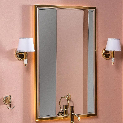 Зеркало Boheme Armadi Art Monaco 70 566-CPG с подсветкой Капучино глянец Золото