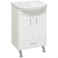 Тумба под раковину Runo Севилья 50 00000000792 Белая, купить, цена, заказать, магазин, доставка, скидка, промокод, купить, цена, заказать, магазин, доставка, скидка, промокод