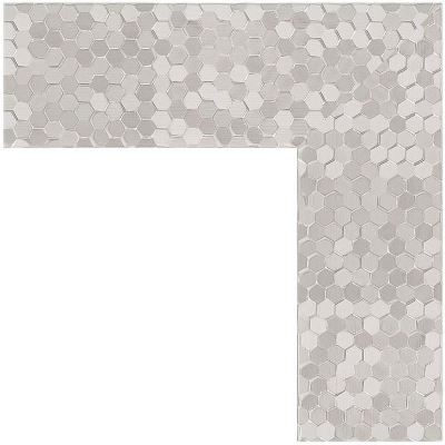 Зеркало Evoform Definite 96х76 BY 3275 в багетной раме - Соты алюминий 70