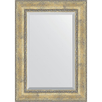 Зеркало Evoform Exclusive 120х72 BY 3454 с фацетом в багетной раме - Состаренное серебро с орнаментом 120, купить, цена, заказать, магазин, доставка, скидка, промокод, купить, цена, заказать, магазин, доставка, скидка, промокод