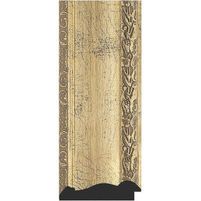 Зеркало Evoform Exclusive 120х72 BY 3454 с фацетом в багетной раме - Состаренное серебро с орнаментом 120