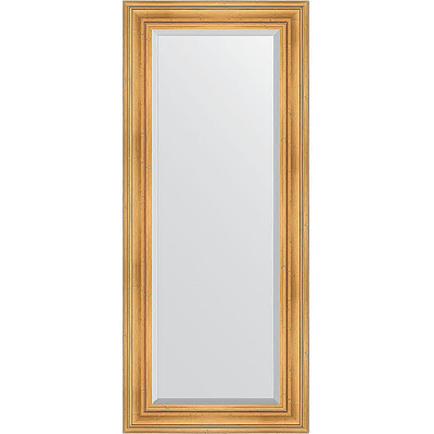 Зеркало Evoform Exclusive 149х64 BY 3548 с фацетом в багетной раме - Травленое золото 99