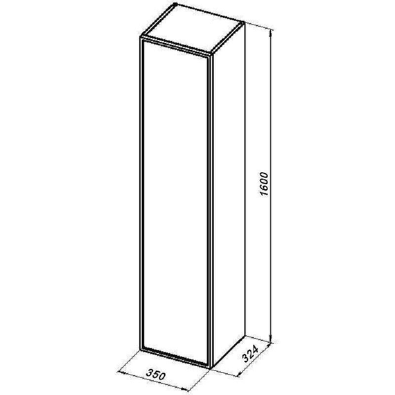 Шкаф пенал Aquanet Арт 35 313258 подвесной Белый матовый, купить, цена, заказать, магазин, доставка, скидка, промокод, купить, цена, заказать, магазин, доставка, скидка, промокод