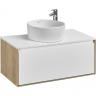 Тумба под раковину Aquaton Либерти 90 1A279901LYC70 подвесная Дуб эльвезия Белая, купить, цена, заказать, магазин, доставка, скидка, промокод, купить, цена, заказать, магазин, доставка, скидка, промокод