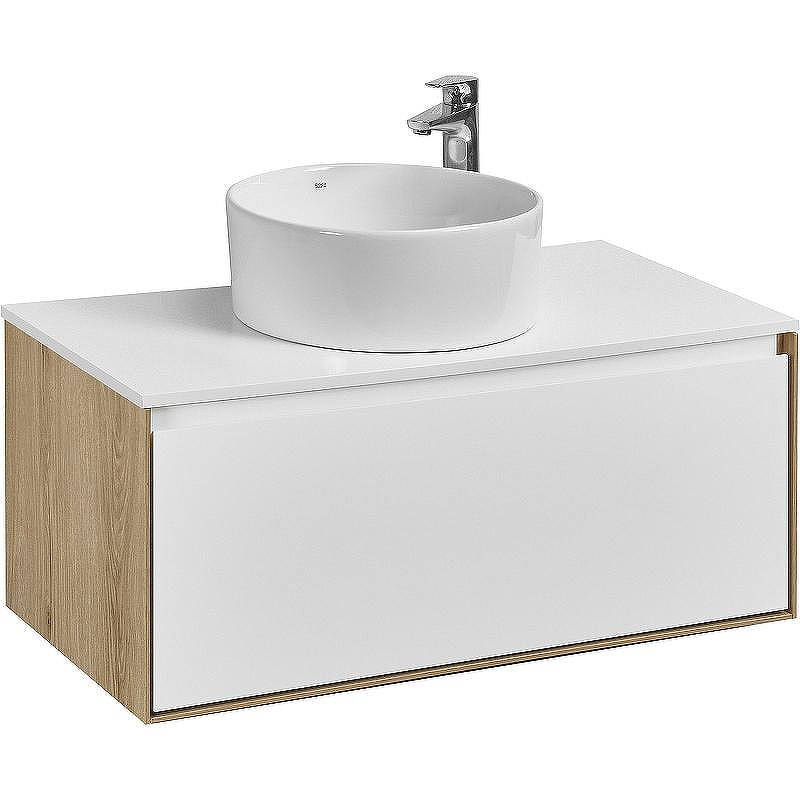 Тумба под раковину Aquaton Либерти 90 1A279901LYC70 подвесная Дуб эльвезия Белая, купить, цена, заказать, магазин, доставка, скидка, промокод, купить, цена, заказать, магазин, доставка, скидка, промокод