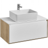 Тумба под раковину Aquaton Либерти 90 1A279901LYC70 подвесная Дуб эльвезия Белая, купить, цена, заказать, магазин, доставка, скидка, промокод, купить, цена, заказать, магазин, доставка, скидка, промокод