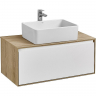 Тумба под раковину Aquaton Либерти 90 1A279901LYC70 подвесная Дуб эльвезия Белая, купить, цена, заказать, магазин, доставка, скидка, промокод, купить, цена, заказать, магазин, доставка, скидка, промокод