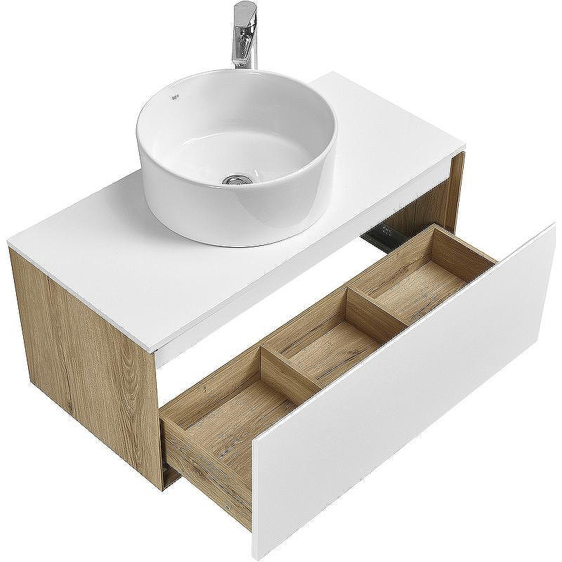 Тумба под раковину Aquaton Либерти 90 1A279901LYC70 подвесная Дуб эльвезия Белая, купить, цена, заказать, магазин, доставка, скидка, промокод, купить, цена, заказать, магазин, доставка, скидка, промокод