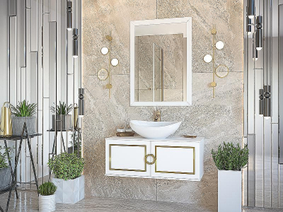 Зеркало Brevita Steffany 80 STEF-02075-01-01 Белое матовое