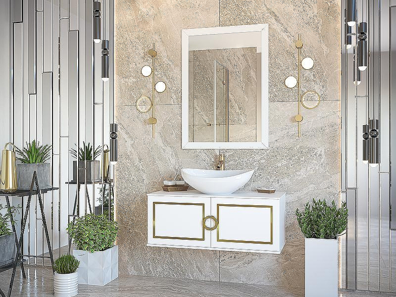 Зеркало Brevita Steffany 80 STEF-02075-01-01 Белое матовое, купить, цена, заказать, магазин, доставка, скидка, промокод, купить, цена, заказать, магазин, доставка, скидка, промокод