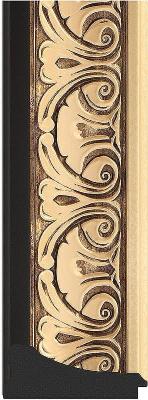 Зеркало Evoform Exclusive-G 162х80 BY 4294 с гравировкой в багетной раме - Барокко золото 106