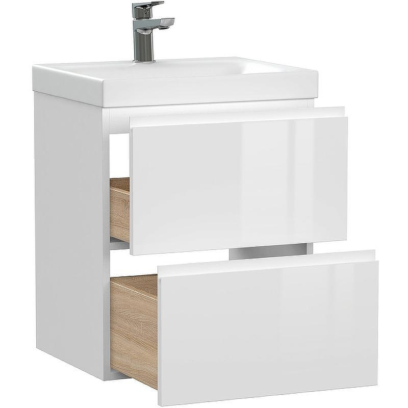 Тумба под раковину Cersanit Moduo 50 64139 подвесная Белая, купить, цена, заказать, магазин, доставка, скидка, промокод, купить, цена, заказать, магазин, доставка, скидка, промокод
