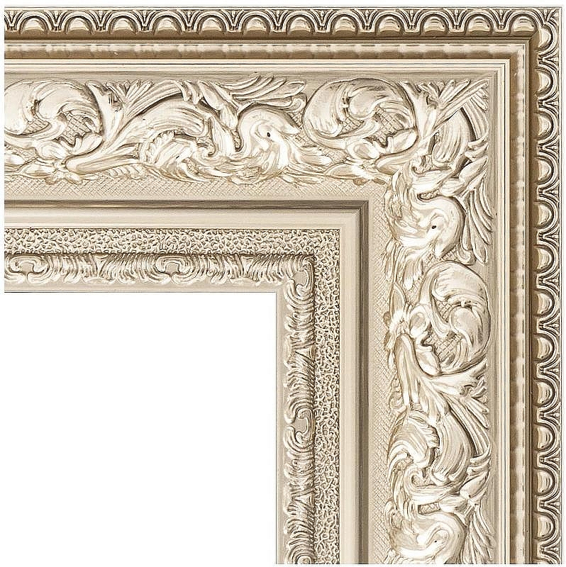 Зеркало Evoform Exclusive Floor 205х115 BY 6176 с фацетом в багетной раме - Виньетка серебро 109, купить, цена, заказать, магазин, доставка, скидка, промокод, купить, цена, заказать, магазин, доставка, скидка, промокод