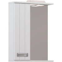 Зеркало со шкафом Vigo Diana 50 L z.DIA.50.L.El с подсветкой Белое, купить, цена, заказать, магазин, доставка, скидка, промокод, купить, цена, заказать, магазин, доставка, скидка, промокод