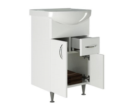 Тумба под раковину Mixline Комфорт 52 525505 Белая
