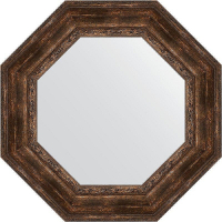 Зеркало Evoform Octagon 73х73 BY 3863 в багетной раме - Состаренное дерево с орнаментом 120, купить, цена, заказать, магазин, доставка, скидка, промокод, купить, цена, заказать, магазин, доставка, скидка, промокод