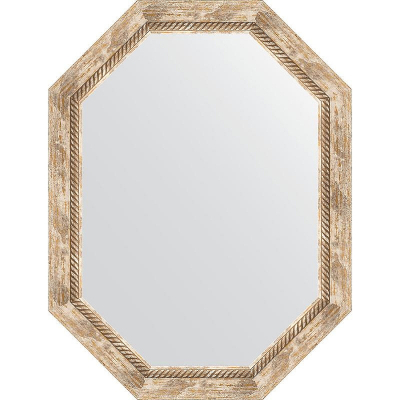 Зеркало Evoform Octagon 63x83 BY 7119 в багетной раме - Прованс с плетением 70