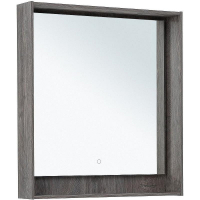 Зеркало Aquanet Милан 80 336395 с подсветкой Дуб рошелье с сенсорным выключателем, купить, цена, заказать, магазин, доставка, скидка, промокод, купить, цена, заказать, магазин, доставка, скидка, промокод