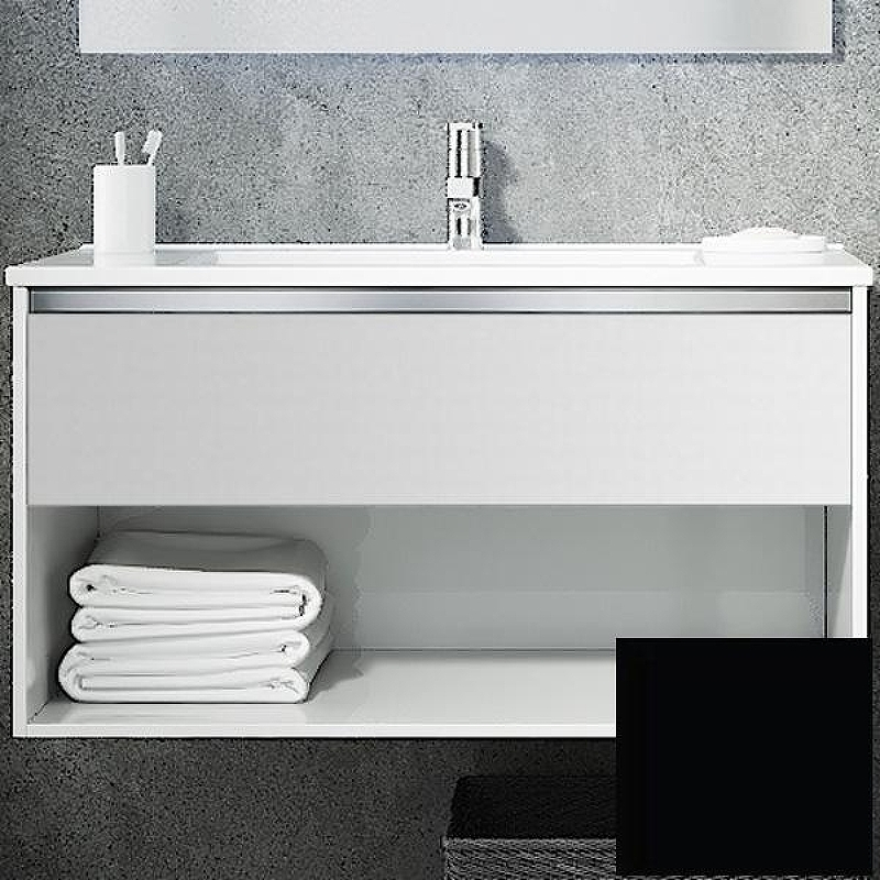 Тумба с раковиной SanVit Контур 60 kkont060 в цвете Ral подвесная Черный глянец, купить, цена, заказать, магазин, доставка, скидка, промокод, купить, цена, заказать, магазин, доставка, скидка, промокод