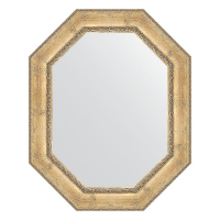 Зеркало Evoform Polygon 102х82 BY 7264 в багетной раме - Состаренное серебро с орнаментом 120, купить, цена, заказать, магазин, доставка, скидка, промокод, купить, цена, заказать, магазин, доставка, скидка, промокод