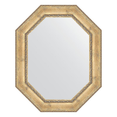 Зеркало Evoform Polygon 102х82 BY 7264 в багетной раме - Состаренное серебро с орнаментом 120