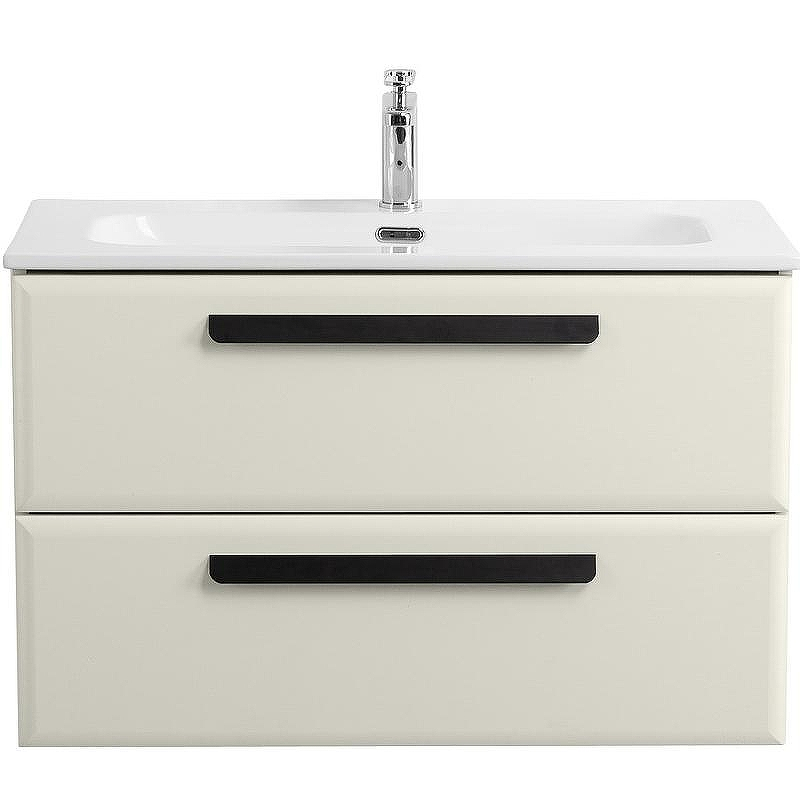 Тумба под раковину Cezares Eco-Cer-N 80 ECO-CER-N-800-2C-SO-AS-P подвесная Альпака брашированная без ручек, купить, цена, заказать, магазин, доставка, скидка, промокод, купить, цена, заказать, магазин, доставка, скидка, промокод