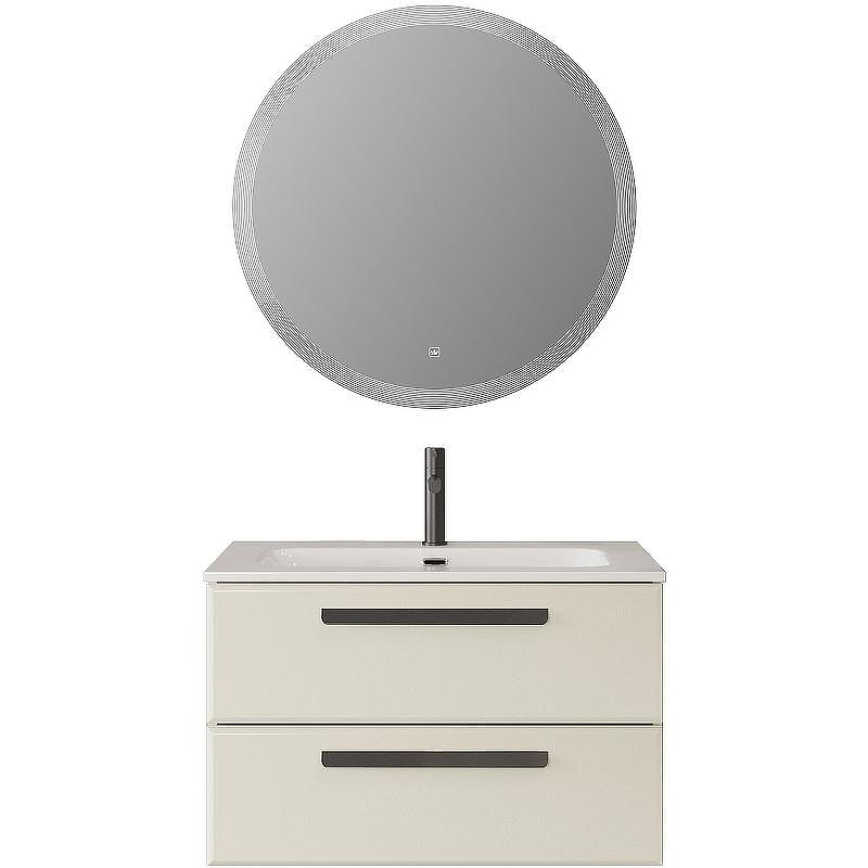 Тумба под раковину Cezares Eco-Cer-N 80 ECO-CER-N-800-2C-SO-AS-P подвесная Альпака брашированная без ручек, купить, цена, заказать, магазин, доставка, скидка, промокод, купить, цена, заказать, магазин, доставка, скидка, промокод