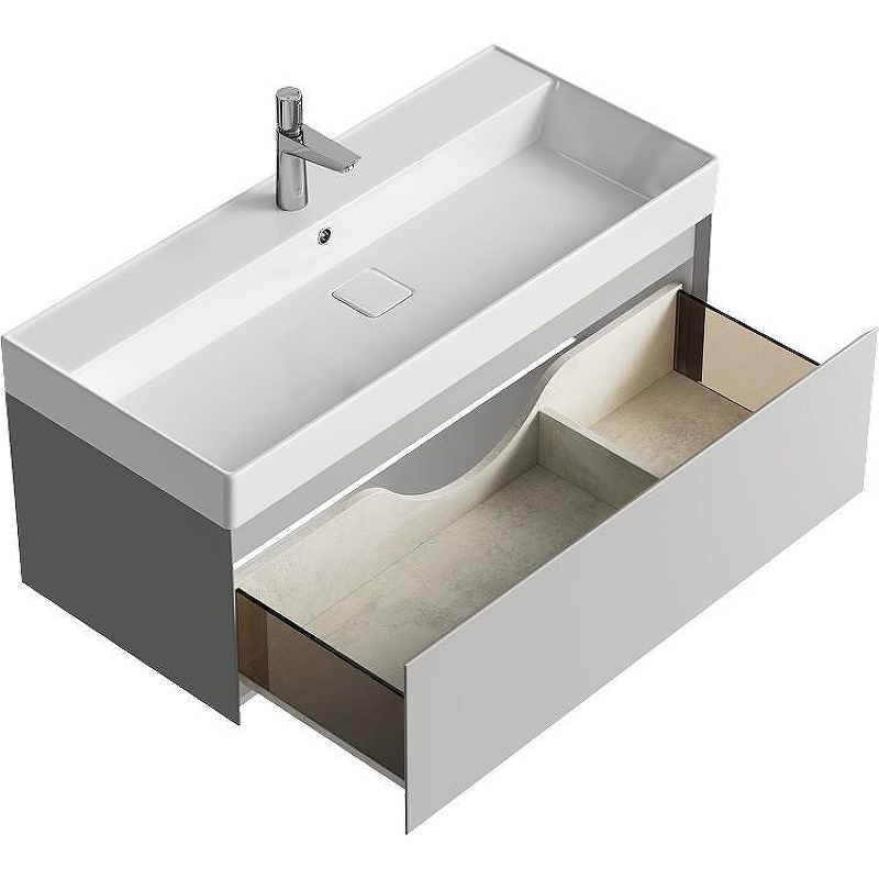 Тумба под раковину Aqwella Geometria 100 GE01101ST подвесная Серый туман, купить, цена, заказать, магазин, доставка, скидка, промокод, купить, цена, заказать, магазин, доставка, скидка, промокод