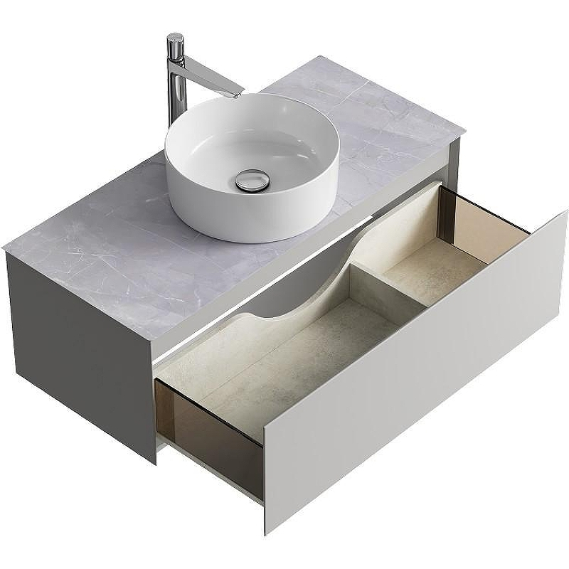 Тумба под раковину Aqwella Geometria 100 GE01101ST подвесная Серый туман, купить, цена, заказать, магазин, доставка, скидка, промокод, купить, цена, заказать, магазин, доставка, скидка, промокод