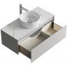 Тумба под раковину Aqwella Geometria 100 GE01101ST подвесная Серый туман, купить, цена, заказать, магазин, доставка, скидка, промокод, купить, цена, заказать, магазин, доставка, скидка, промокод