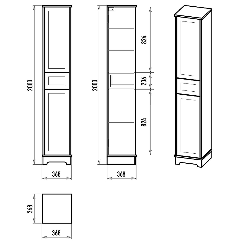Шкаф пенал Misty Ларго 35 L Лар-05035-0101Л Белый матовый, купить, цена, заказать, магазин, доставка, скидка, промокод, купить, цена, заказать, магазин, доставка, скидка, промокод
