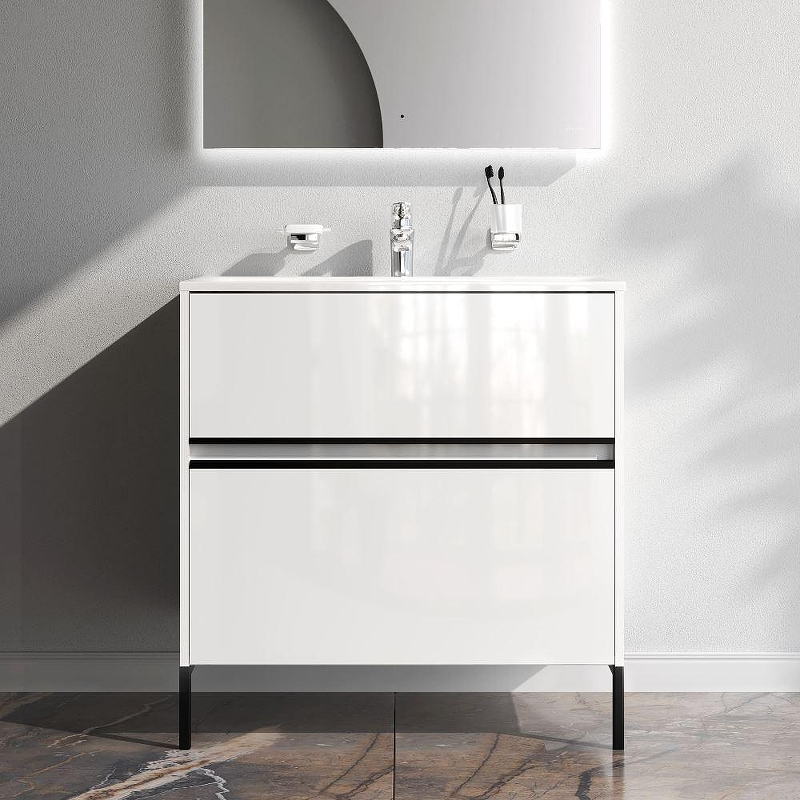 Тумба под раковину AM.PM Sense 80 M7BFUX0802WG цвет Белый, купить, цена, заказать, магазин, доставка, скидка, промокод, купить, цена, заказать, магазин, доставка, скидка, промокод